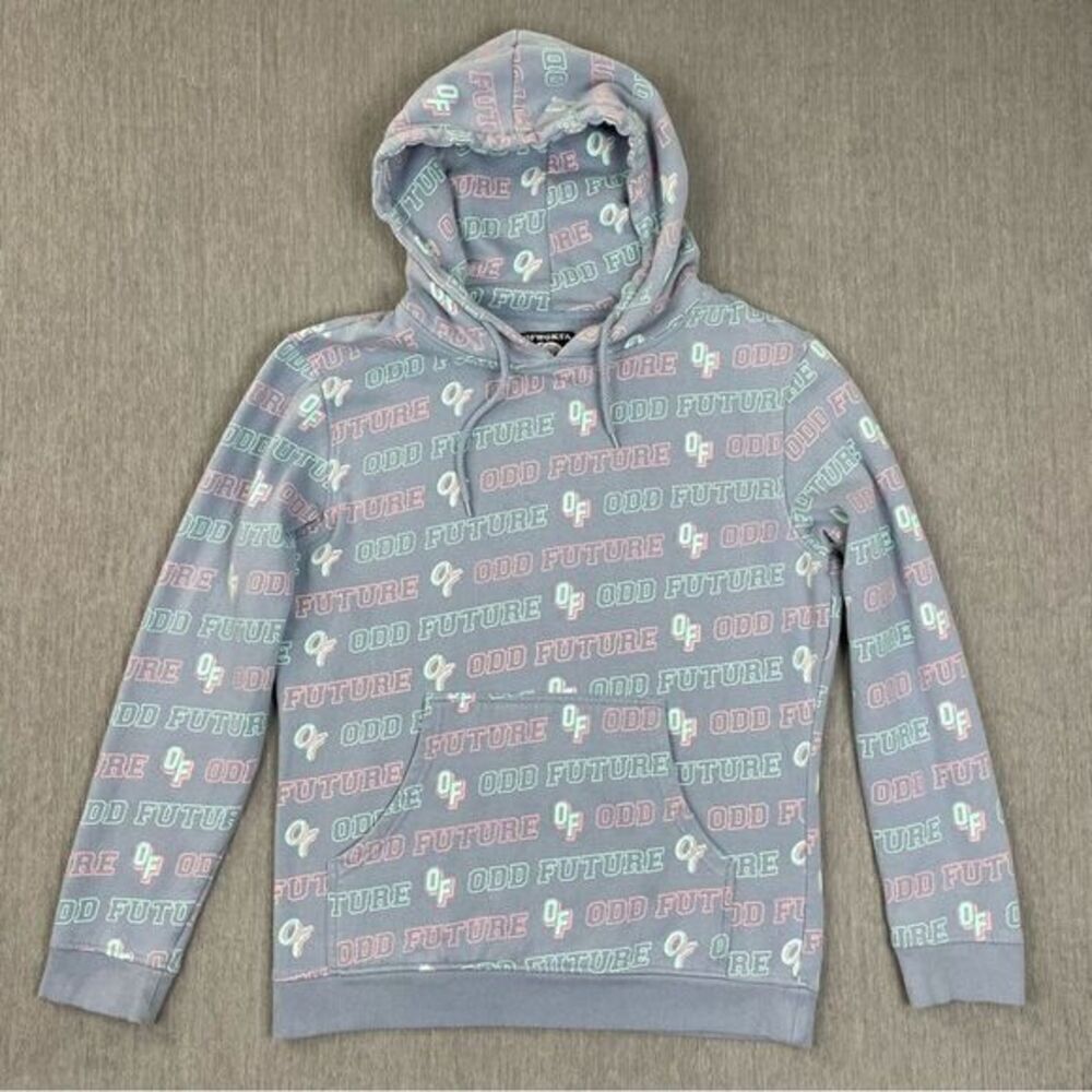 Zumies ODD FUTURE All Over Print Dusty Blue Hoodie Women’s Size Medium